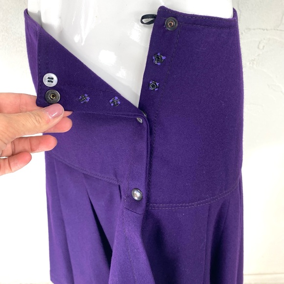 Collectors Vintage Thierry Mugler Wool Pleat Skirt Made in Italy - Picture 8 of 8